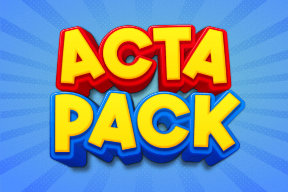 Acta Pack: A Playful Display Typeface for Modern Editorial Design