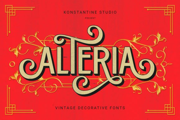 Alteria Typeface Review: A Vintage Display Font for Bold Branding