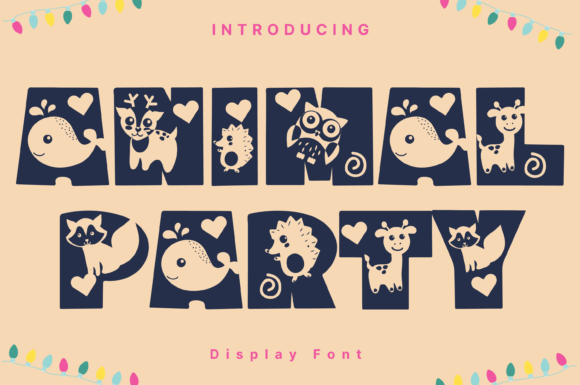 Animal Party: A Modern Display Font for Engaging Editorial Design