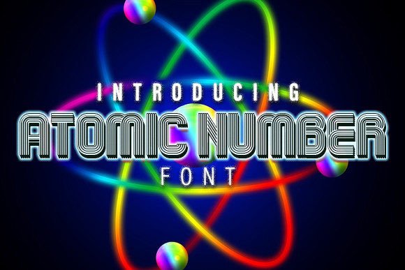 Atomic Number: The Retro Display Font for Handmade Brands