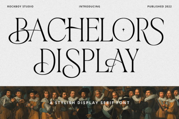 Bachelors Display: A Romantic Serif for Editorial Design
