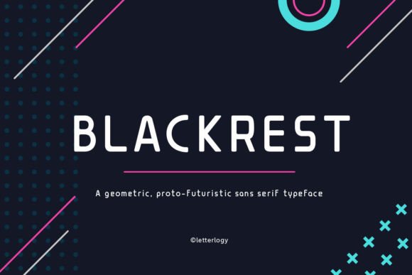 Blackrest: A Futuristic Display Font for Modern Web Design