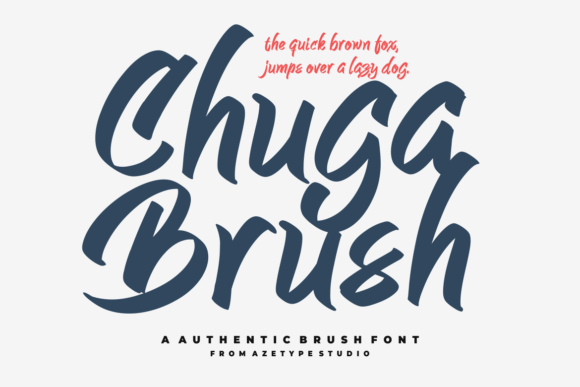 Chuga Brush: The Display Font for Authentic Small Business Branding