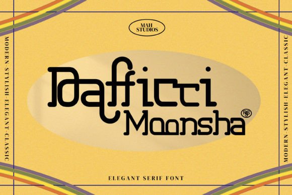 Dafficci Moonsha: The Modern Display Typeface for Handmade Brands