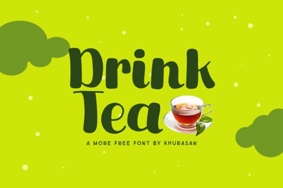 Drink Tea Typeface: A Modern Display Font for Brand Identity