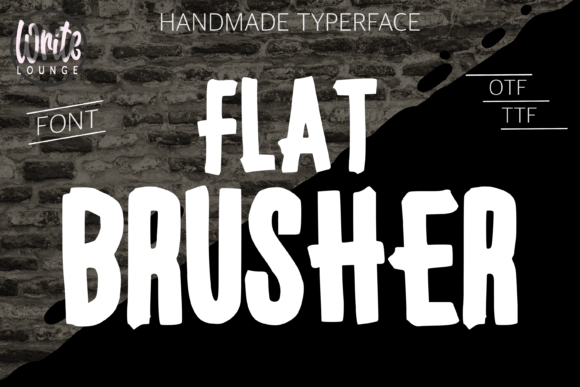 Flat Brusher: The Display Typeface for Bold Editorial Design
