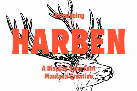 Harben: A Wavy Stem Display Font for Modern Editorial Design
