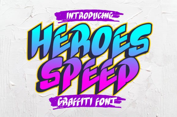 Heroes Speed: A Graffiti Display Font Review for Bold Branding