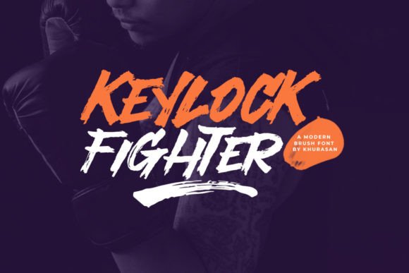 Keylock Fighter: A Modern Brush Font for Bold Brand Identity