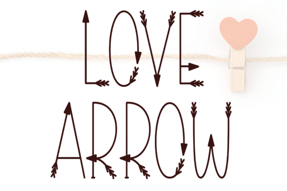 Love Arrow: A Handwritten Display Font for Authentic Brand Identity