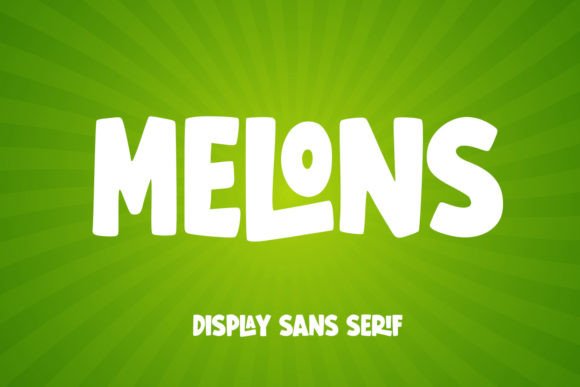 Melons: A Cheerful Display Typeface for Engaging Editorial Design