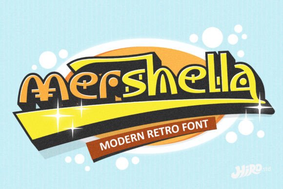 Mershella: A Modern Display Font for Standout Digital Design