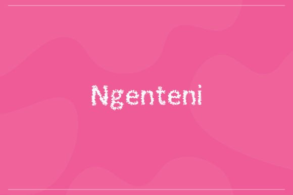 Ngenteni Handwritten Font: A Quirky Typeface for Small Business Branding