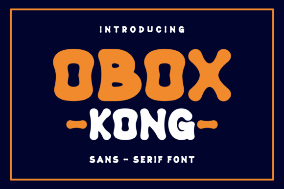 Obox Kong: A Playful Display Typeface for Modern Editorial Design