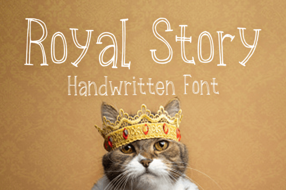 Royal Story: A Vintage Handwritten Display Font for Web Design