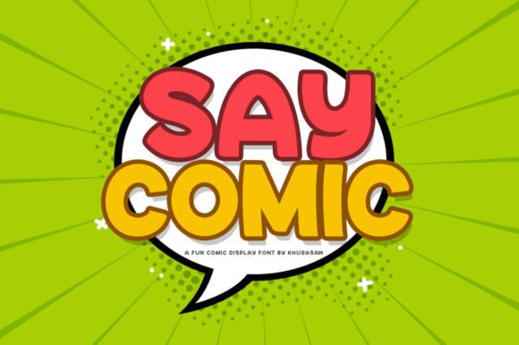 Say Comic: The Playful Display Typeface for Handmade Brands