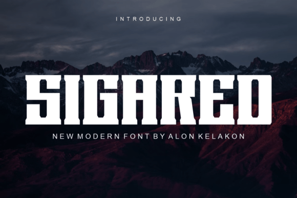 Sigared: A Bold Serif Display Font for Editorial Design