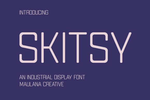 Skitsy: The Minimalist Display Font for Polished Brand Identity