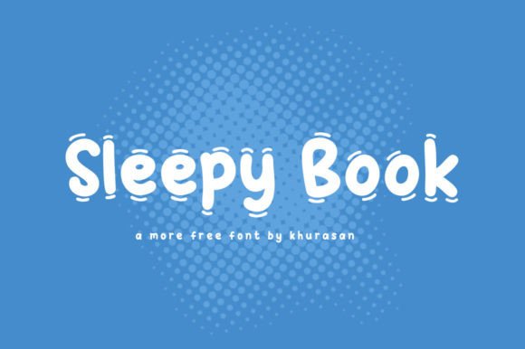 Sleepy Book Typeface: A Playful Display Font for Handmade Goods