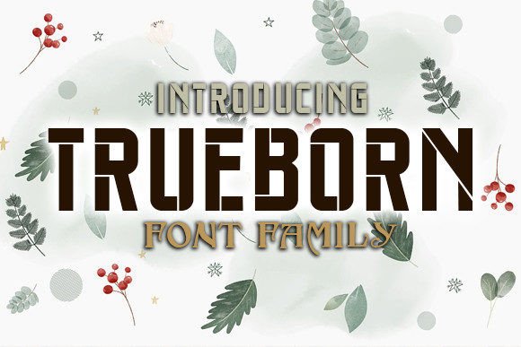 Trueborn: The Autumn Display Typeface for Stronger Campaign Visuals