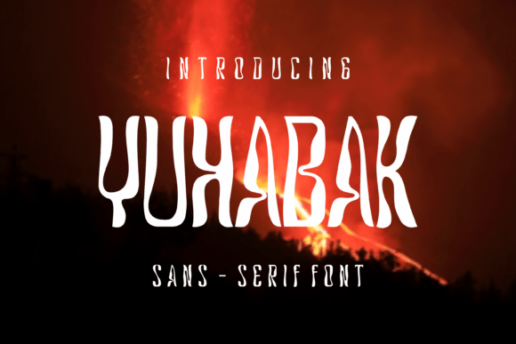 Yuhabak: The Psychedelic Display Font for Retro Editorial Design